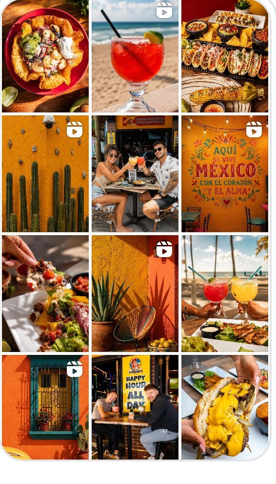 Cantina Instagram feed by Bad Beans