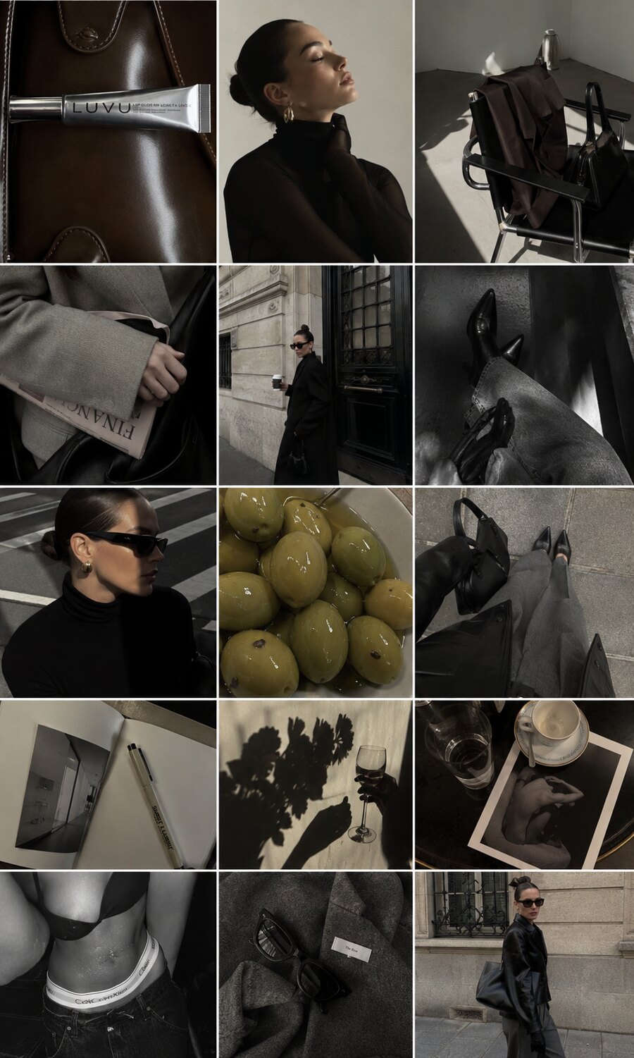 Editorial fashion Instagram feed by Bad Beans