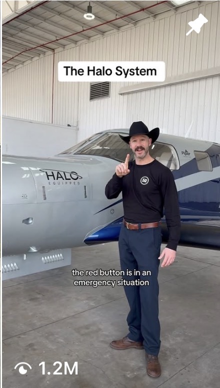 Sam Remcho aviation reel, 1.2M views